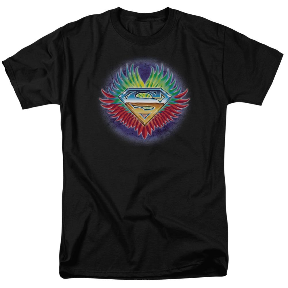 Superman Dont Stop Believing Men's 18/1 Cotton SS T