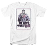 Superman Dont Want You Men's 18/1 Cotton SS T