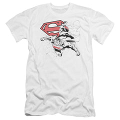 Superman Double The Power Men's Ultra-Soft 30/1 Cotton Slim SS T