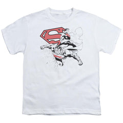 Superman Double The Power Youth 18/1 100% Cotton SS T