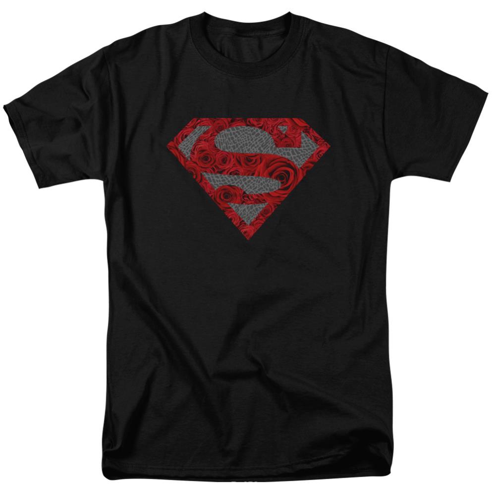 Superman Elephant Rose Shield Men's 18/1 Cotton SS T