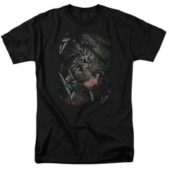 Superman Epic Battle Men's 18/1 Cotton SS T