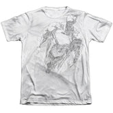 Superman Exploding Space Sketch Men's Regular Fit Poly Cotton SS T