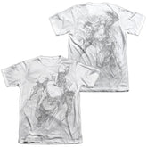 Superman Exploding Space Sketch Men's Regular Fit Poly Cotton SS T