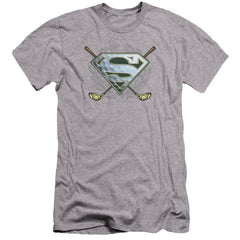 Superman Fore! Men's Ultra-Soft 30/1 Cotton Slim SS T