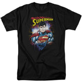 Superman Glam Men's 18/1 Cotton SS T