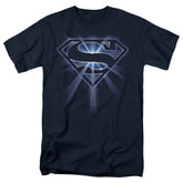 Superman Glowing Shield Men's 18/1 Cotton SS T