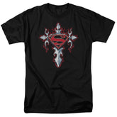 Superman Gothic Steel Logo Men's 18/1 Cotton SS T