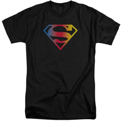 Superman Gradient Superman Logo Men's 18/1 Tall Cotton SS T