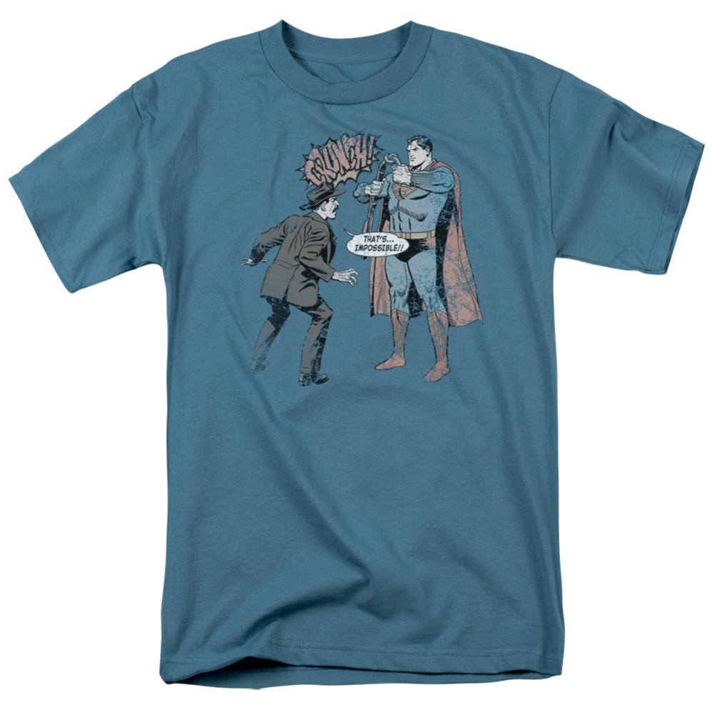 Superman Gun Control Men's 18/1 Cotton SS T