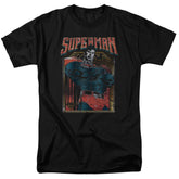 Superman Head Bang Men's 18/1 Cotton SS T
