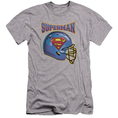 Superman Helmet Men's Ultra-Soft 30/1 Cotton Slim SS T