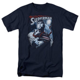 Superman Honor And Protect Men's 18/1 Cotton SS T