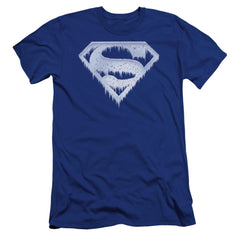 Superman Ice And Snow Shield Men's Ultra-Soft 30/1 Cotton Slim SS T