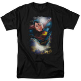 Superman In The Sky Men's 18/1 Cotton SS T
