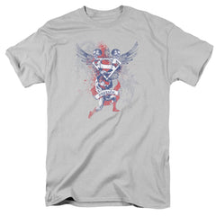 Superman Justice Upheld Men's 18/1 Cotton SS T