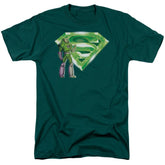 Superman Lex & Kryptonite Logo Men's 18/1 Cotton SS T
