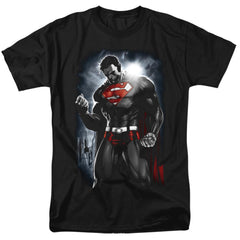 Superman Light Of The Sun Men's 18/1 Cotton SS T