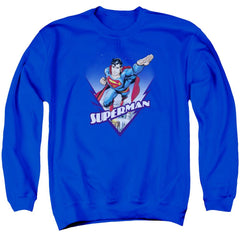 Superman Looks Like A Job For Men's Crewneck 50 50 Poly LS T