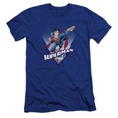 Superman Looks Like A Job For Men's Ultra-Soft 30/1 Cotton Slim SS T