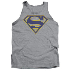 Superman Maize & Blue Shield Men's 18/1 Cotton Tank Top