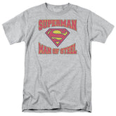 Superman Man Of Steel Jersey Men's 18/1 Cotton SS T