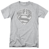 Superman Man Of Steel Shield Men's 18/1 Cotton SS T