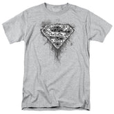 Superman Many Super Skulls Men's 18/1 Cotton SS T