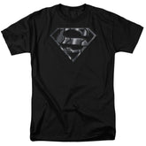 Superman Mech Shield Men's 18/1 Cotton SS T