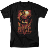 Superman Metropolis Deco Men's 18/1 Cotton SS T