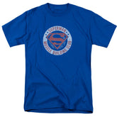 Superman Muscle Club Men's 18/1 Cotton SS T