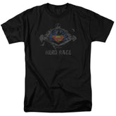 Superman Nerd Rage Men's 18/1 Cotton SS T