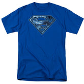 Superman On Ice Shield Men's 18/1 Cotton SS T