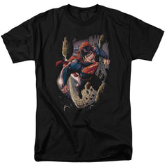Superman Orbit Men's 18/1 Cotton SS T