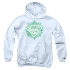 Superman Ornate Shield Youth Cotton Poly Pull-Over Hoodie
