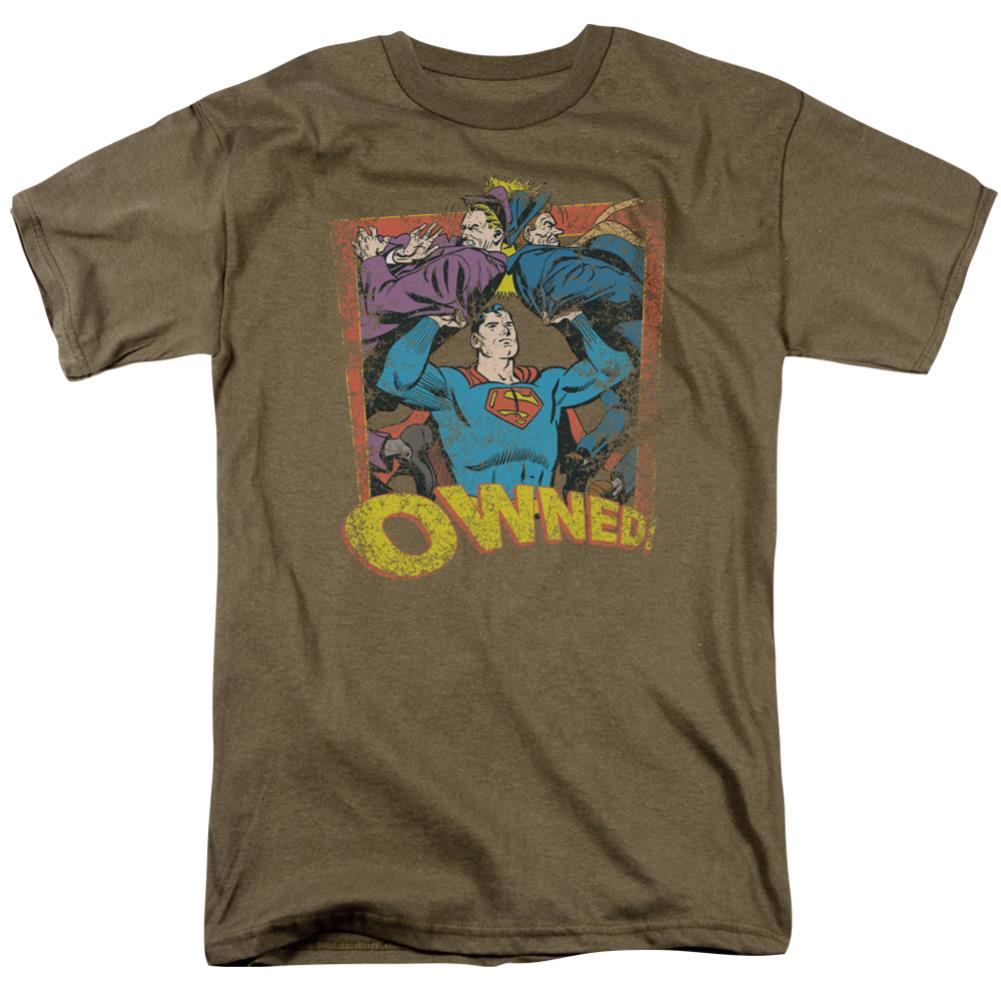 Superman Owned Men's 18/1 Cotton SS T