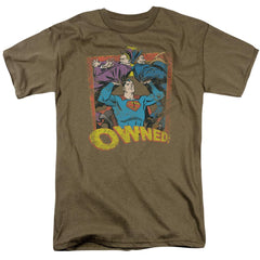 Superman Owned Men's 18/1 Cotton SS T