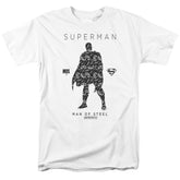 Superman Paisley Sihouette Men's 18/1 Cotton SS T