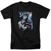 Superman Protect Earth Men's 18/1 Cotton SS T
