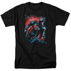 Superman Red Sun Men's 18/1 Cotton SS T