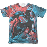 Superman Red Sun Men's Regular Fit Poly Cotton SS T