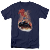 Superman Ride It Out Men's 18/1 Cotton SS T