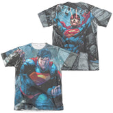 Superman Rumble (Front/Back Print) Men's Regular Fit Poly Cotton SS T