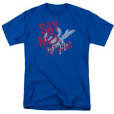 Superman Say No To Thugs Men's 18/1 Cotton SS T