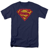 Superman Shattered Shield Men's 18/1 Cotton SS T