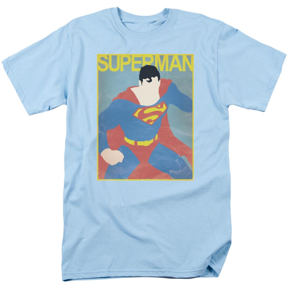Superman Simple Sm Poster Men's 18/1 Cotton SS T