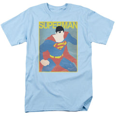 Superman Simple Sm Poster Men's 18/1 Cotton SS T