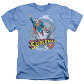 Superman Skyward Men's 30/1 Heather 60 40 Poly SS T