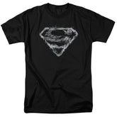 Superman Smoking Shield Men's 18/1 Cotton SS T