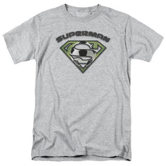 Superman Soccer Shield Men's 18/1 Cotton SS T